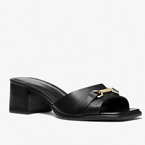 Michael Kors Carson Leather Mules - Picture 1 of 3